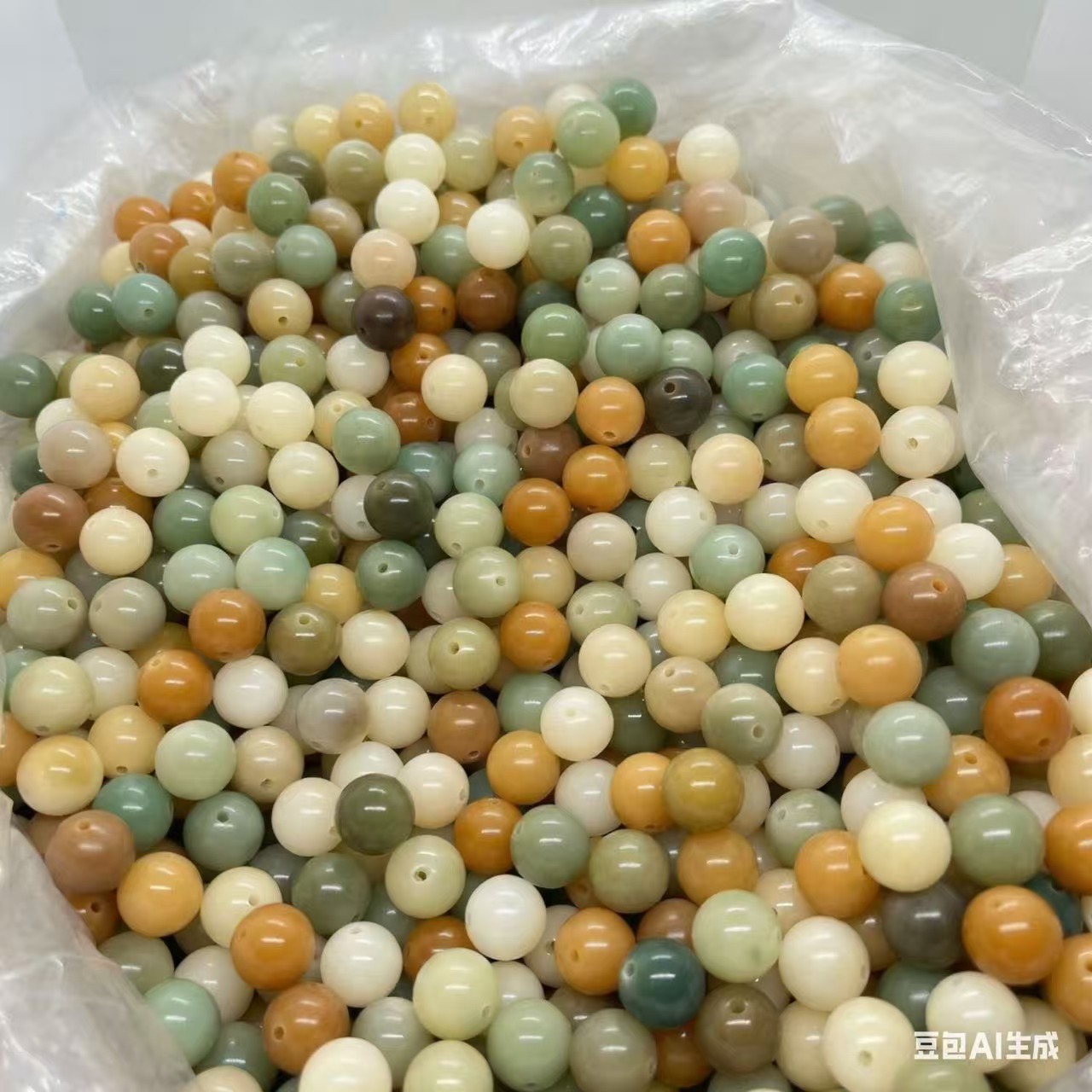 12mm天然菩提根正圆无牙眼多宝菩提珠diy材料菩提散装菩提珠文玩
