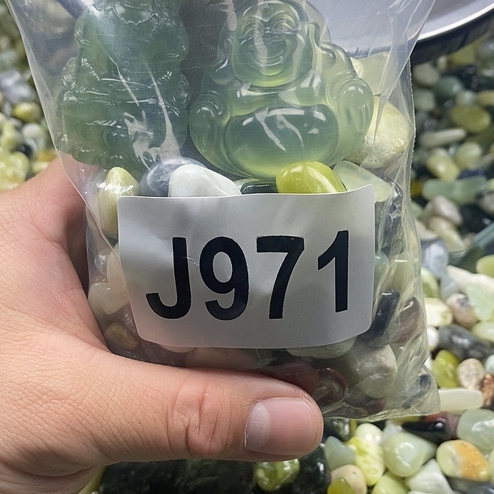 岫玉鱼缸石未镶嵌