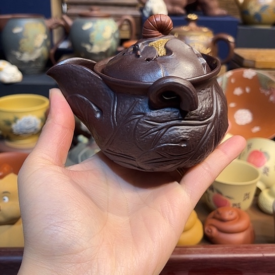 紫砂茶杯紫砂手抓壶