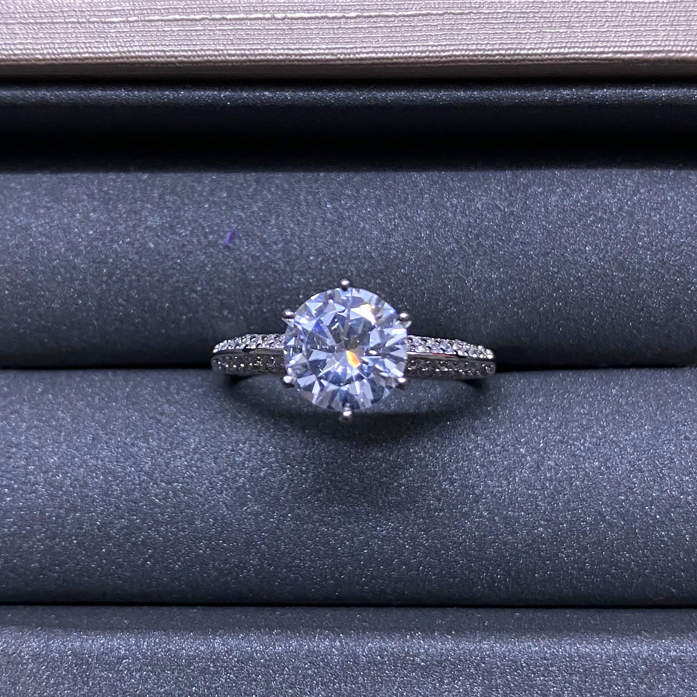 【南非库里南】八心八箭白钻精工豪华戒指260