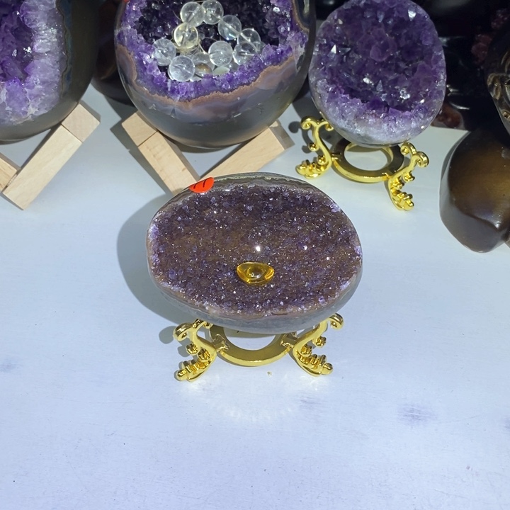 紫晶摆件未镶嵌莹