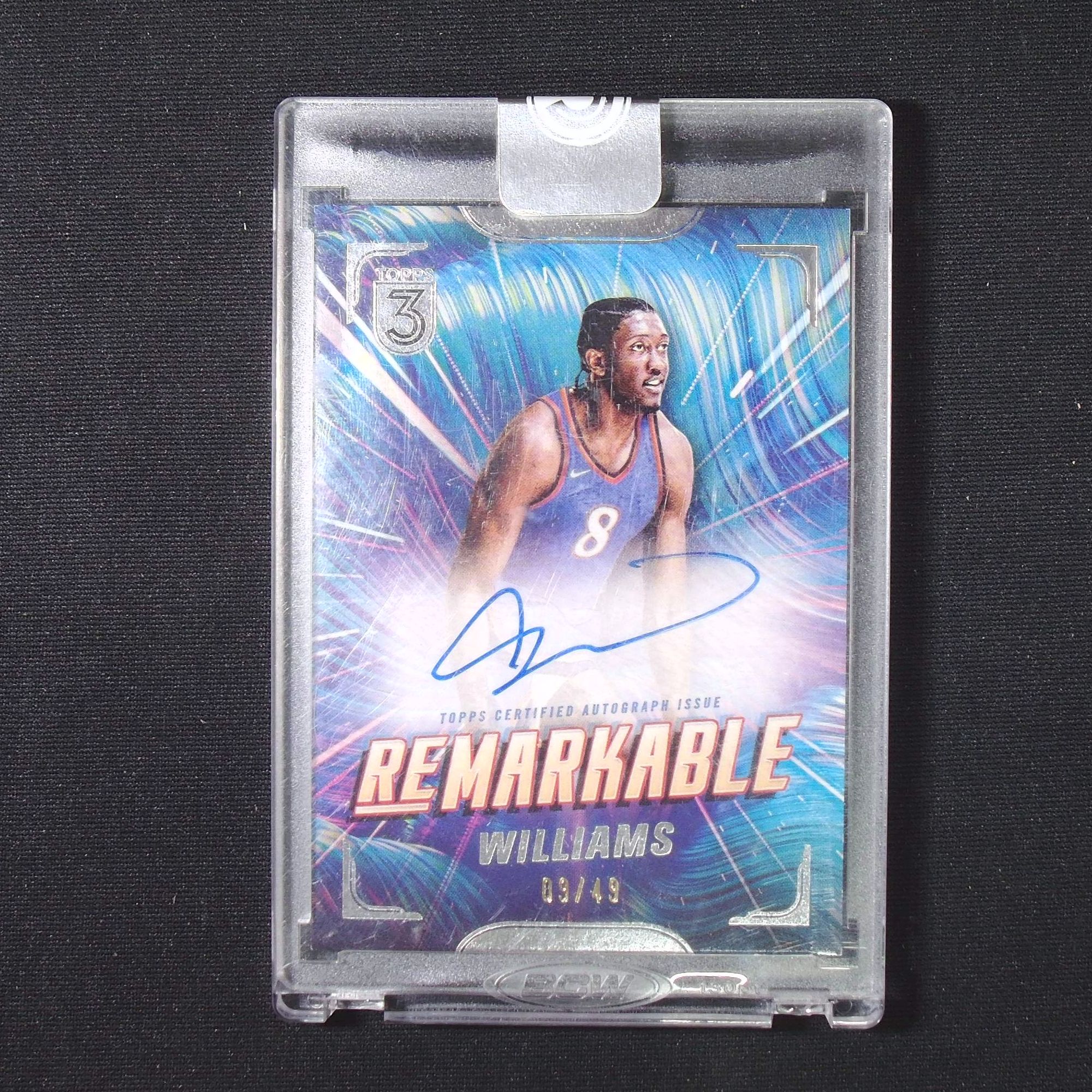 【签字】老八 杰伦威廉姆斯 49编 ToppsNBA国宝手提球星卡 