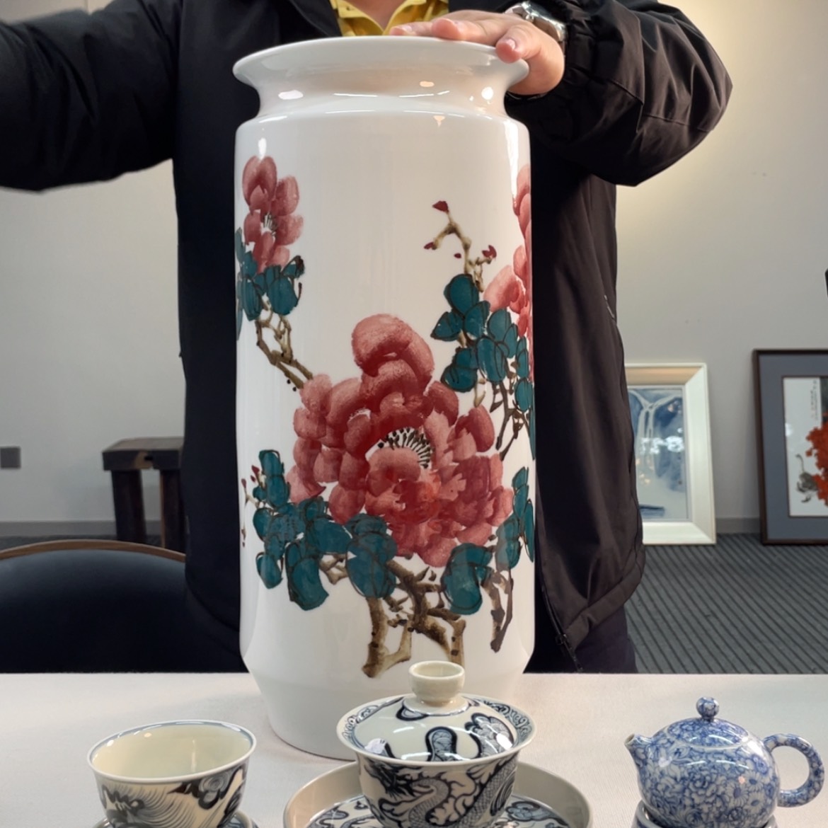 【闪购商品】陶瓷艺术陶瓷茶具瓶子花开