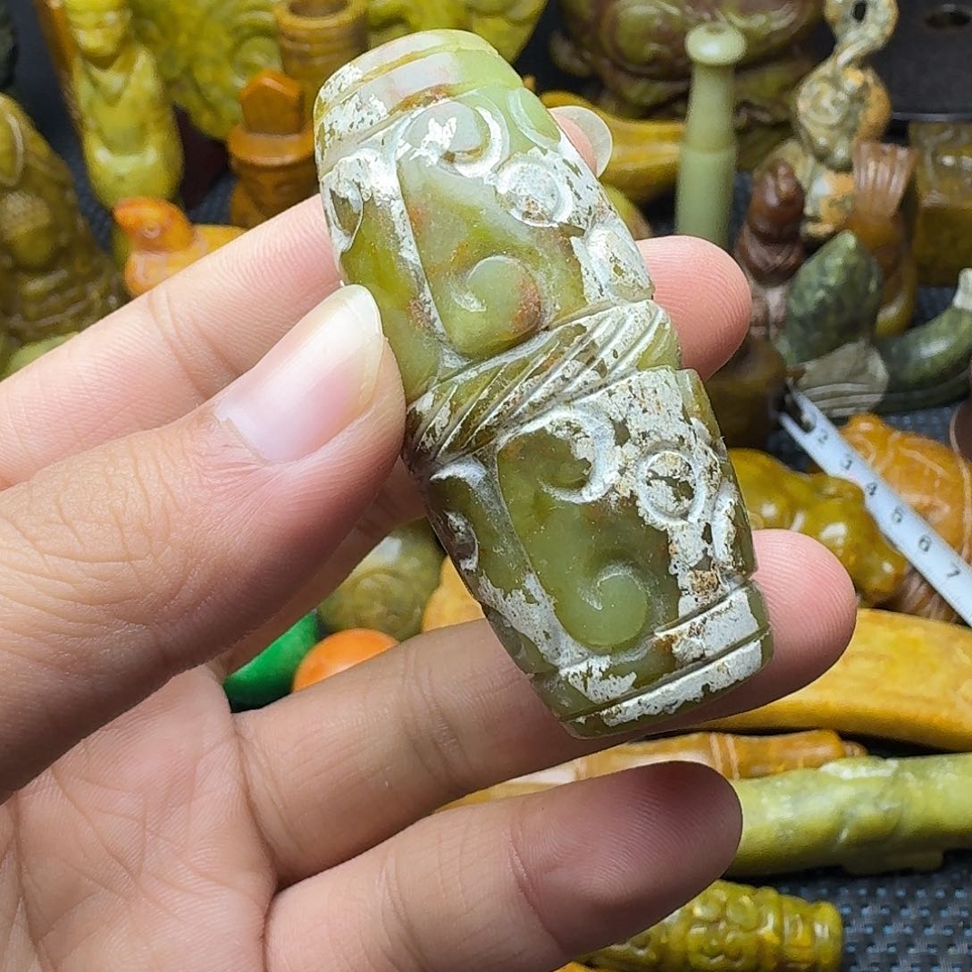白玉菩提吊坠。。。