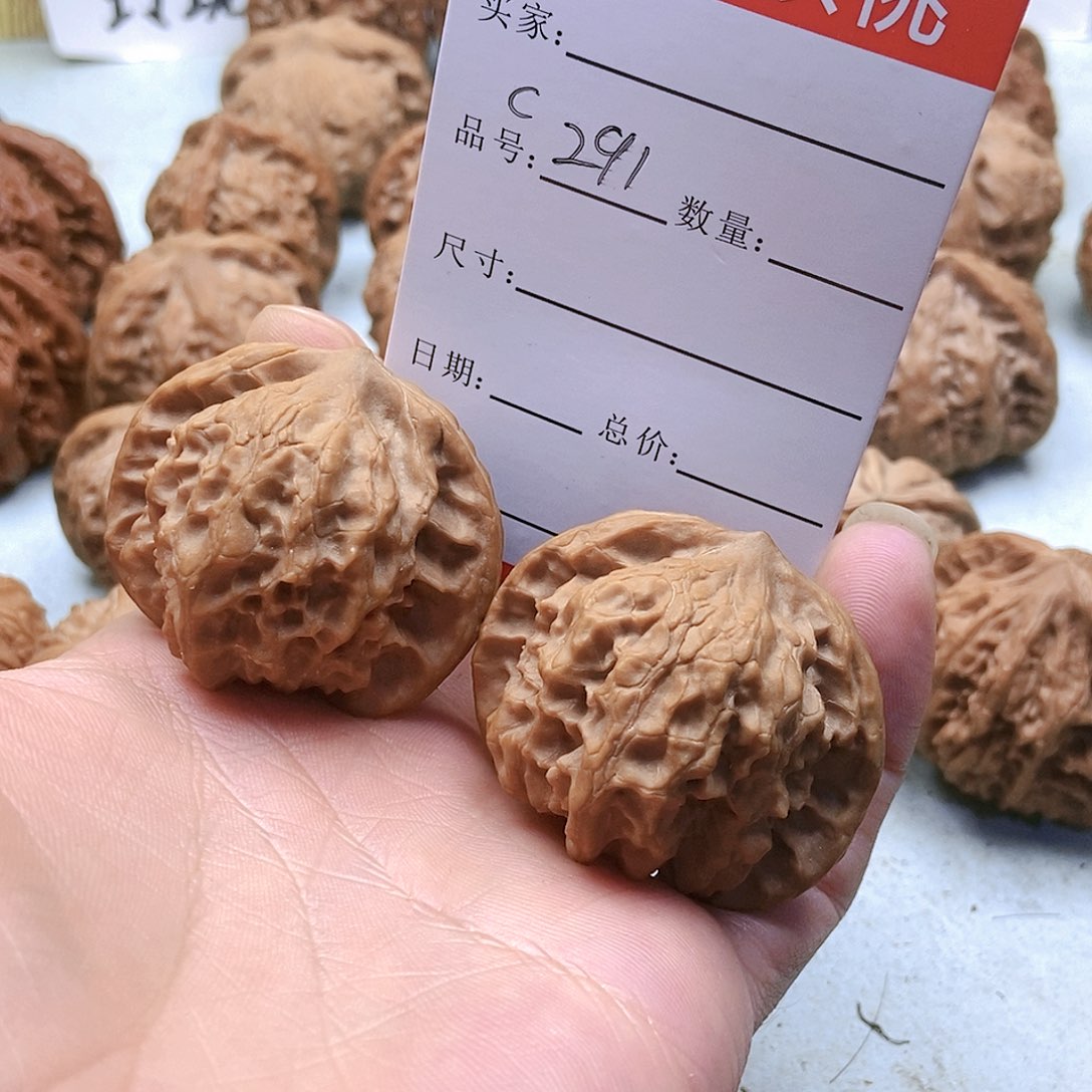 把件桃核291号全品玲珑42尺蜡皮