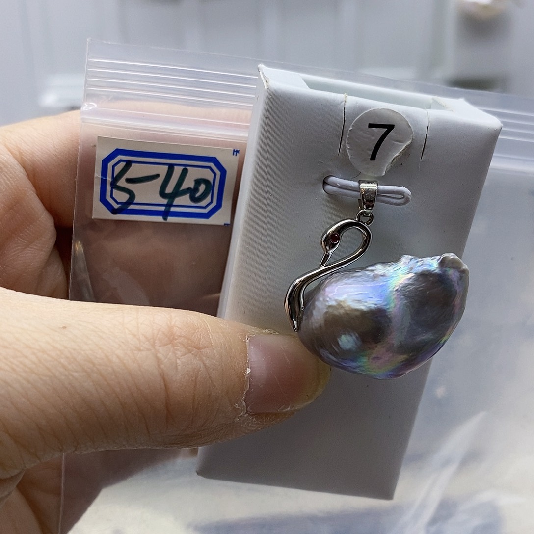 颈饰合金淡水珍珠