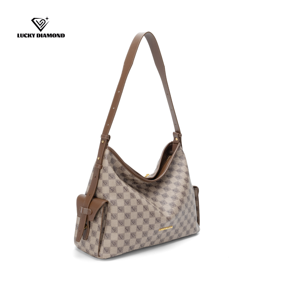 LUCKY DIAMOND品牌新款托特包轻奢软皮包包大容量腋下单肩挎包