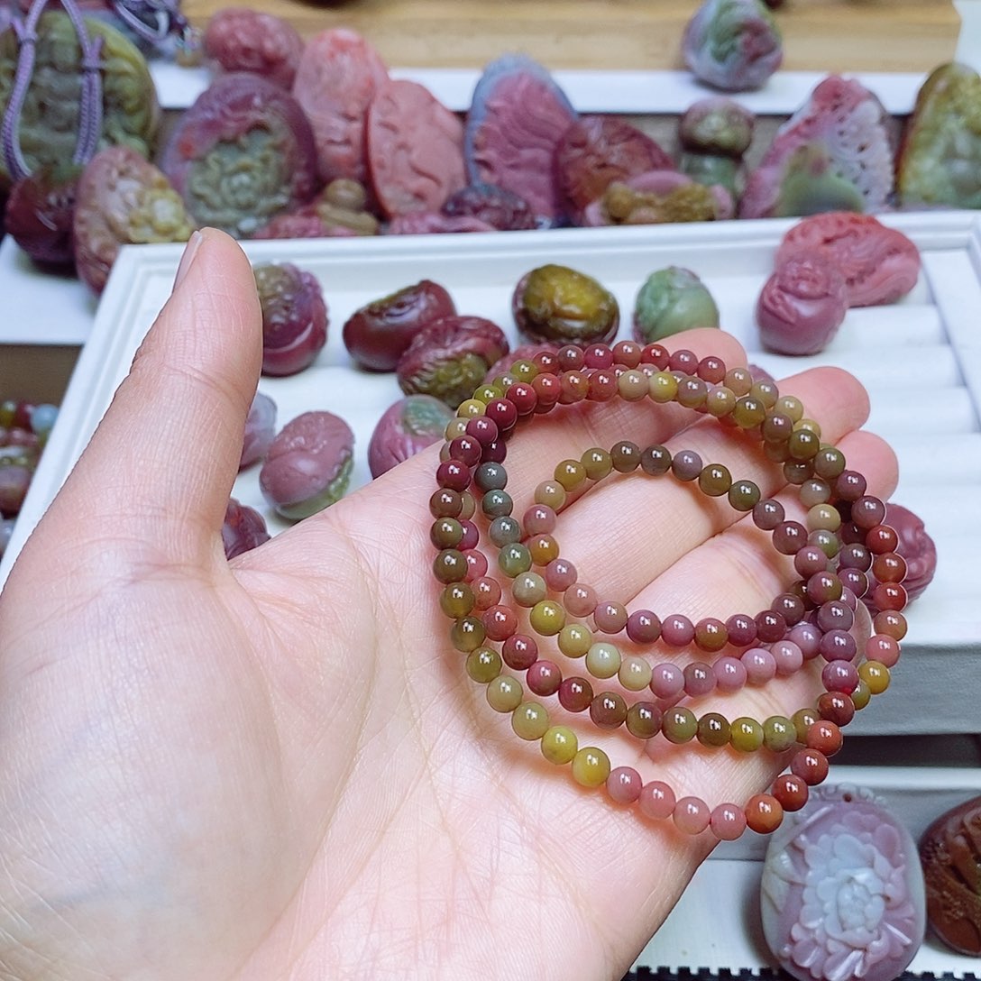 玛瑙/玉髓盐源玛瑙佛珠未镶嵌