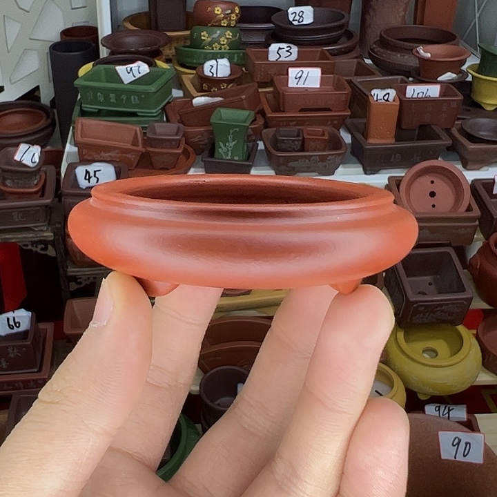 紫砂小花盆小圆盆