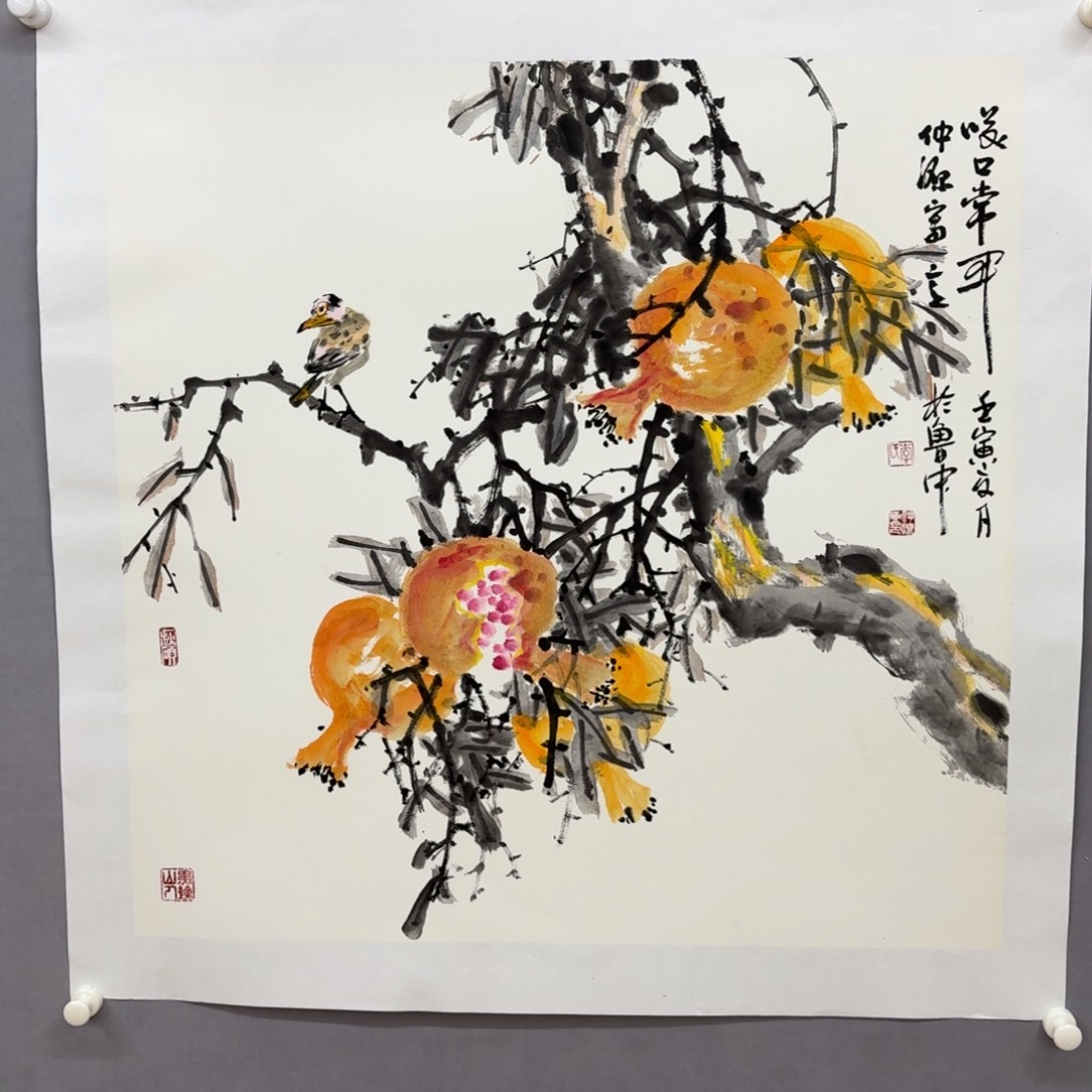 国画艺术家真人手绘