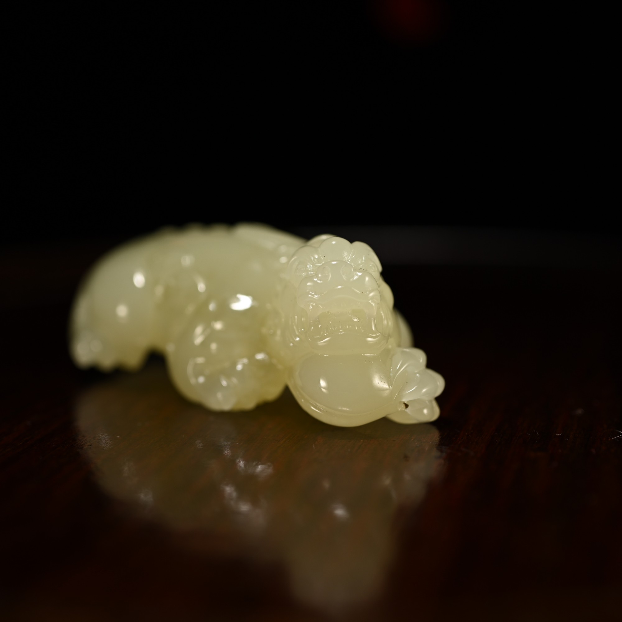 LOT8813 25YU109777和田玉黄玉貔貅摆件/匡时