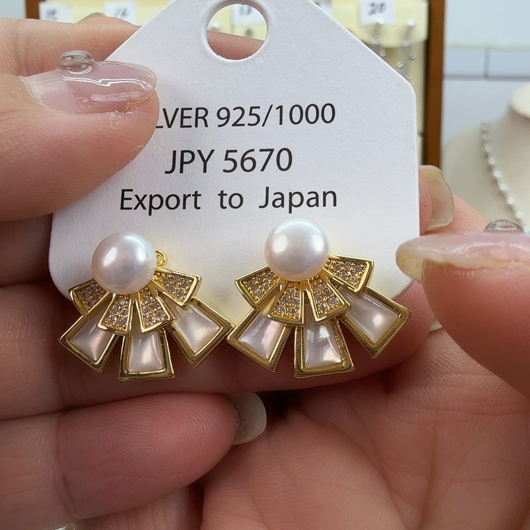 耳饰未镶嵌淡水珍珠