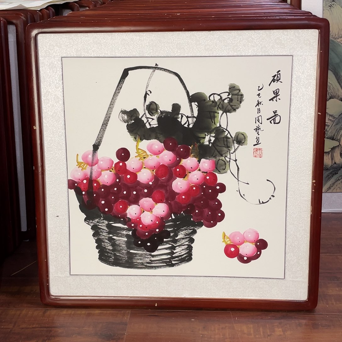 国画带框尺寸63*63厘米