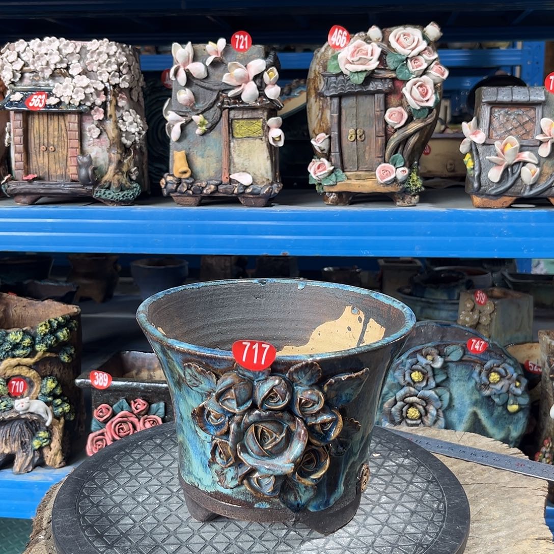 微瑕717 号陶然花器手工花盆