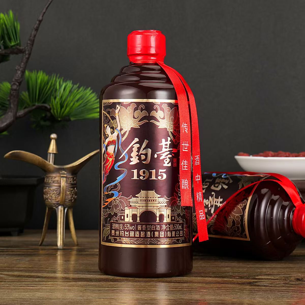 韵之源【单瓶】钓台1915 酱香型白酒53%Vol500ml53度53%Vol500