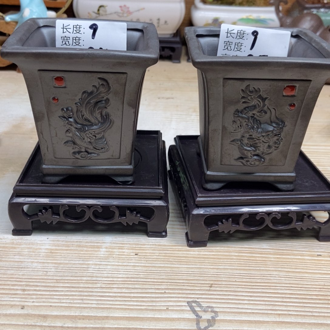 瓷片陶瓷花盆陶瓷艺术