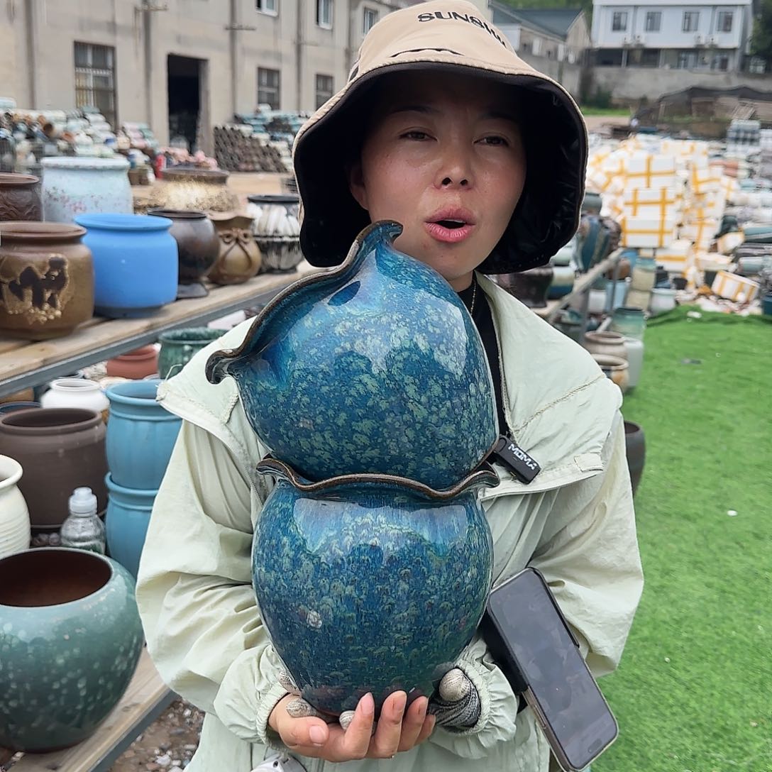 紫砂花盆王嫂花盆直播0619-108