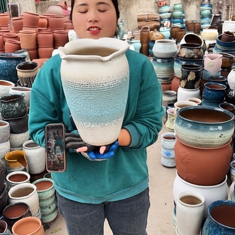 口20高31瑕疵盆子。