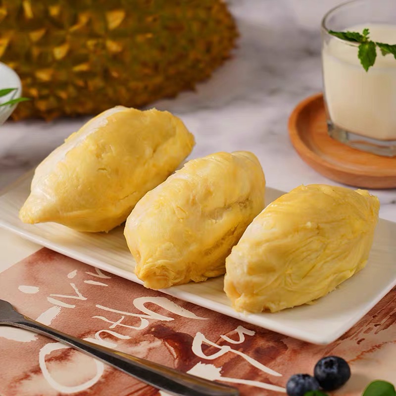 泰国猫山王树熟榴莲A+果 液氮冷冻 软糯香甜 280克/盒 发3盒