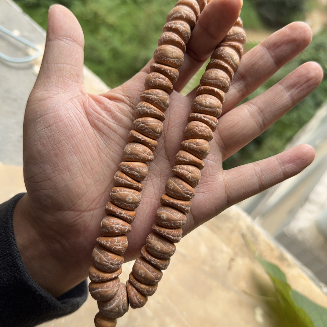 超精工尼泊尔凤眼菩提猪大肠文玩手串