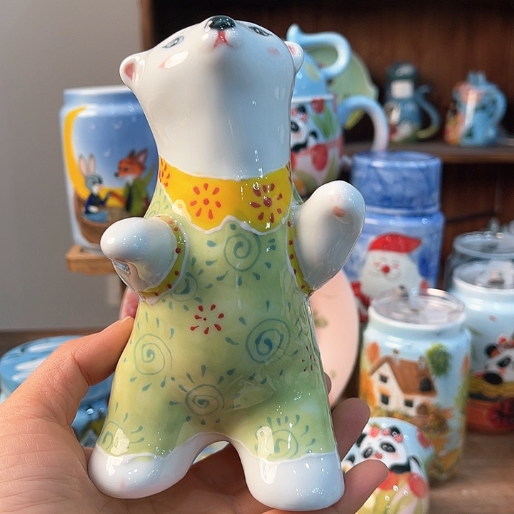 陶景德镇釉下手绘陶瓷 