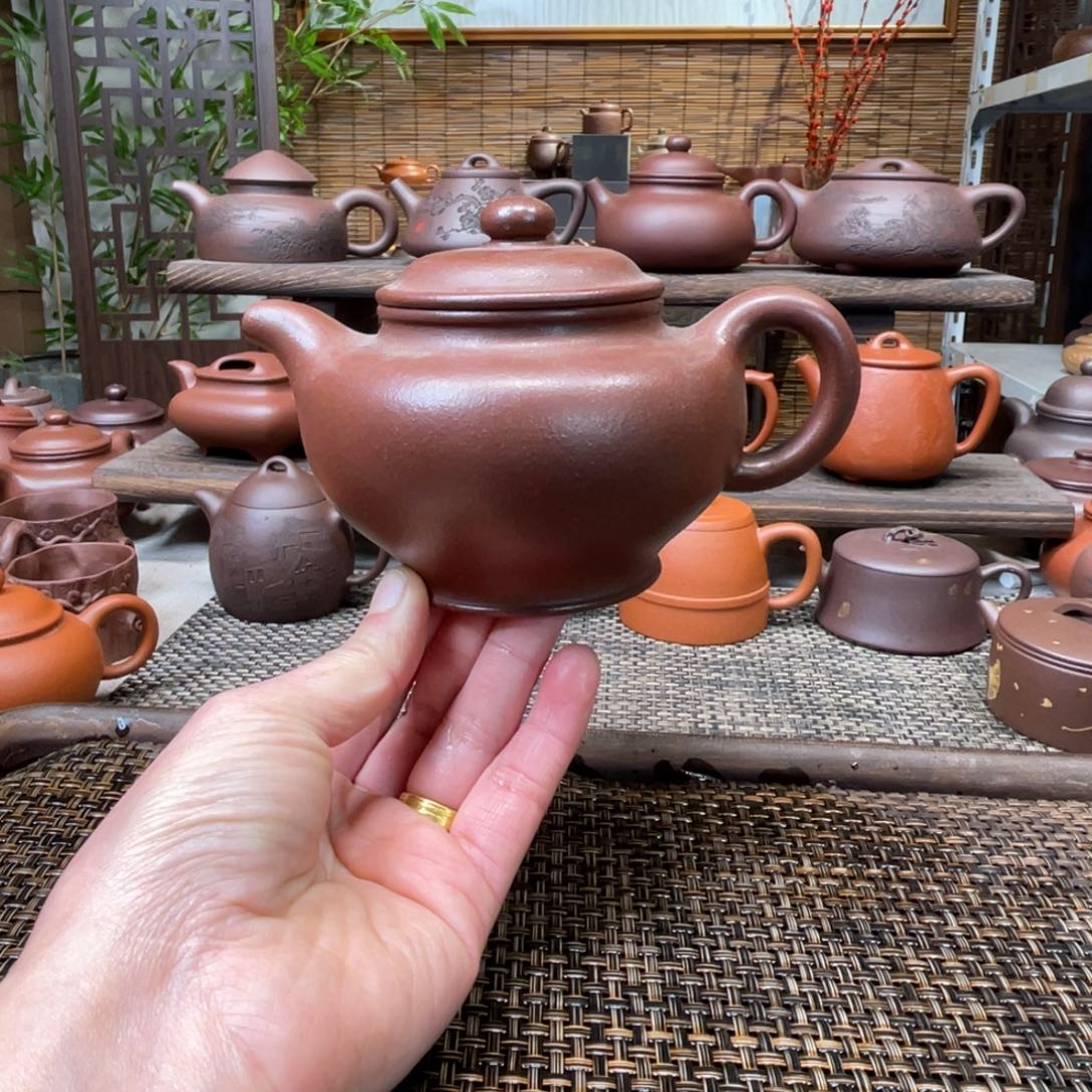 紫砂茶壶宜兴原矿紫砂手工制320