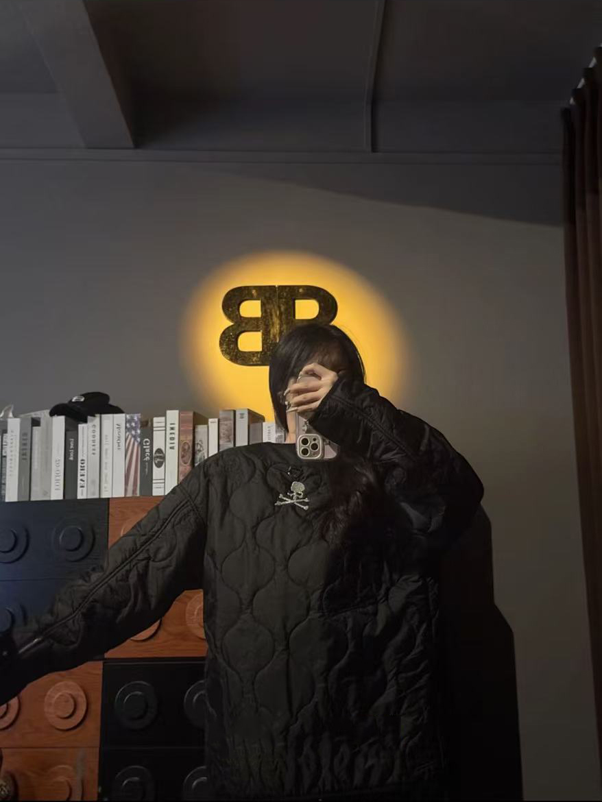 WGD林仔【潮牌】百搭新款潮牌羊绒棉服A313