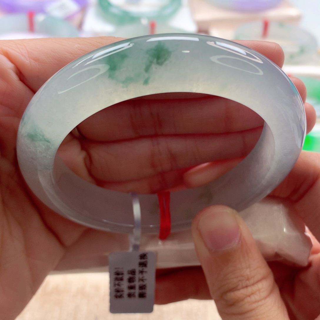 翡翠手镯未镶嵌56.5小钢炮A