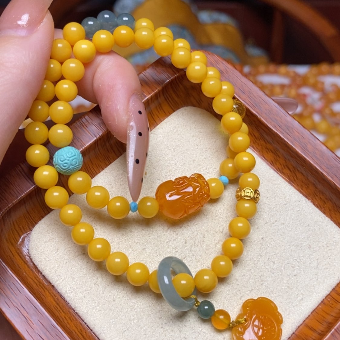 【闪购商品】蜜蜡手链未镶嵌手串