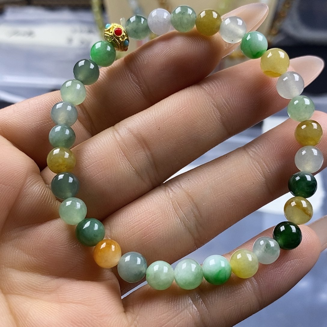 定制翡翠未镶嵌手串