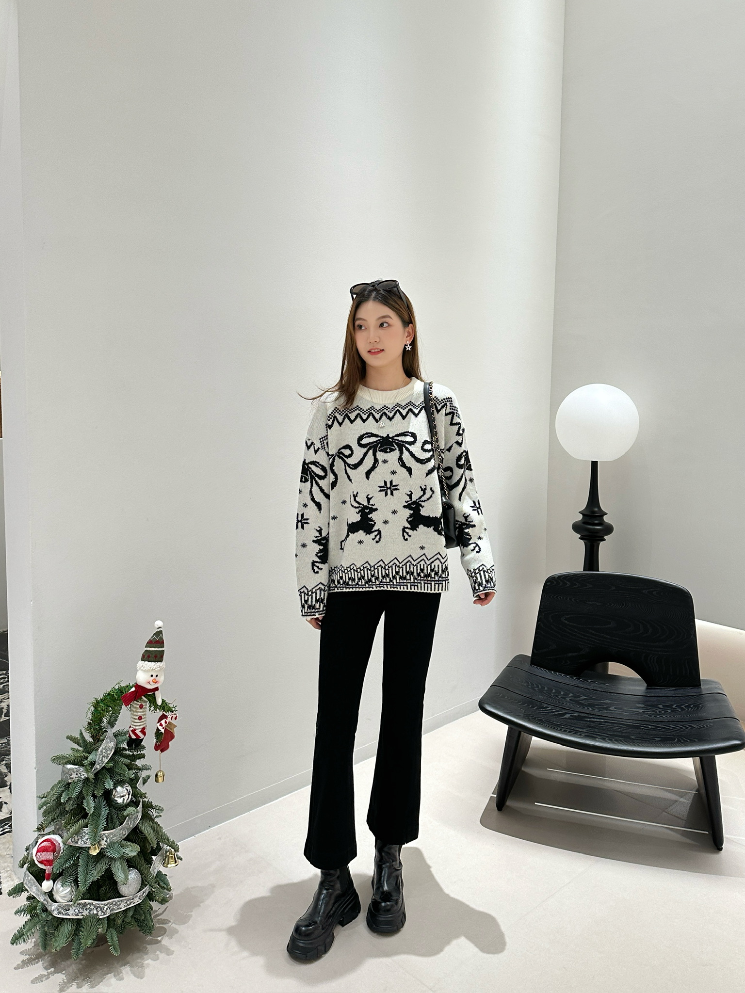 ANNENONO设计师品牌 小众新款  复古氛围费尔岛提花羊毛针织毛衣