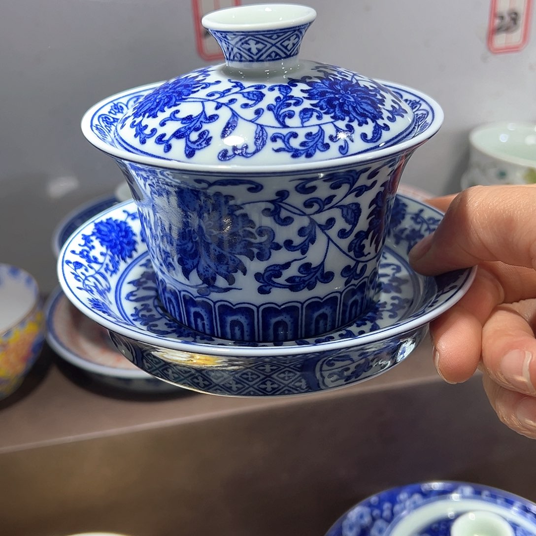 盖碗全场七景德镇景德镇的早景德镇