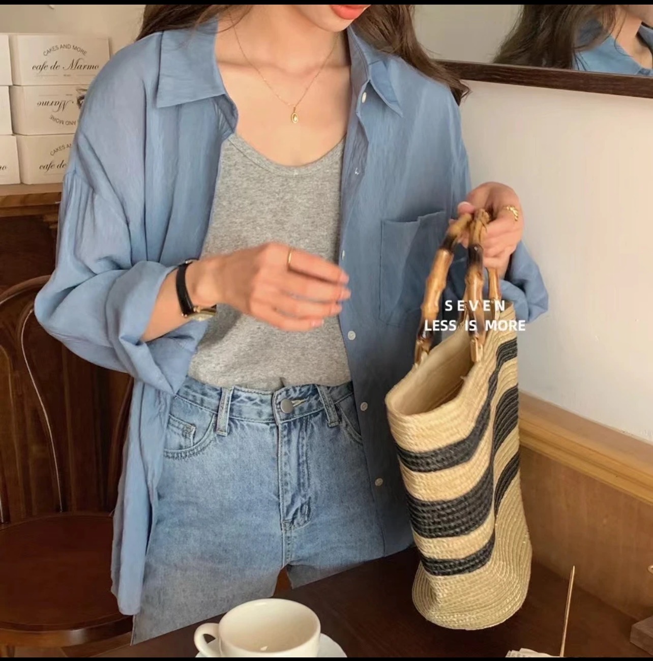 特特【701-800】香香家夏季时尚气质小衫显瘦百搭简约韩版