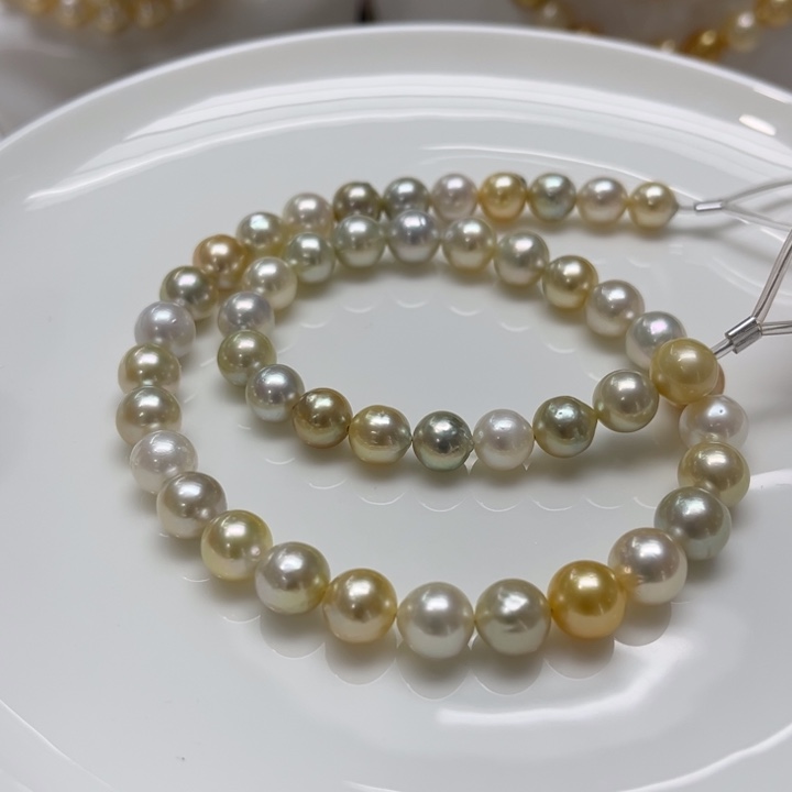 海水珍珠项链银S925镶嵌