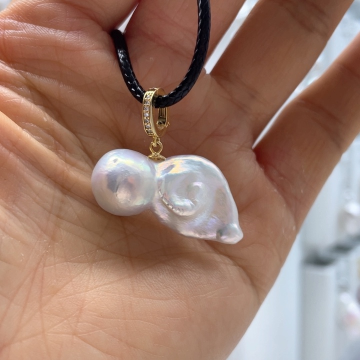 淡水珍珠颈饰银S925镶嵌