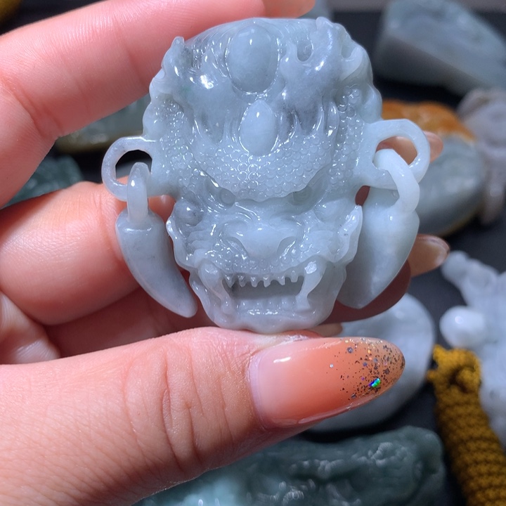 翡翠未镶嵌颈饰保真天然A货翡翠