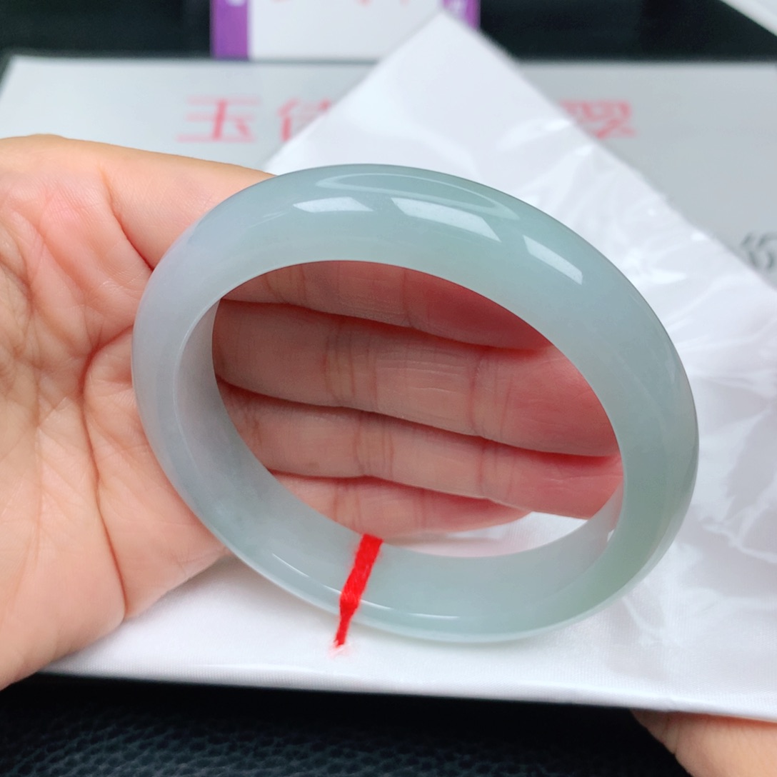 未镶嵌手镯翡翠天空蓝32