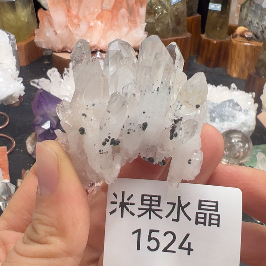 水晶珠宝半成品未镶嵌粉利姆