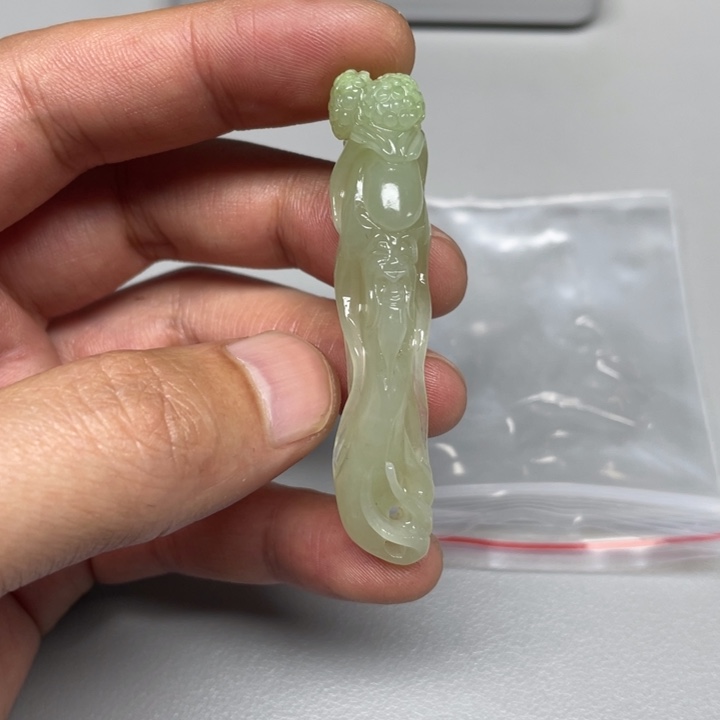 和田玉未镶嵌吊坠(不含链)华*