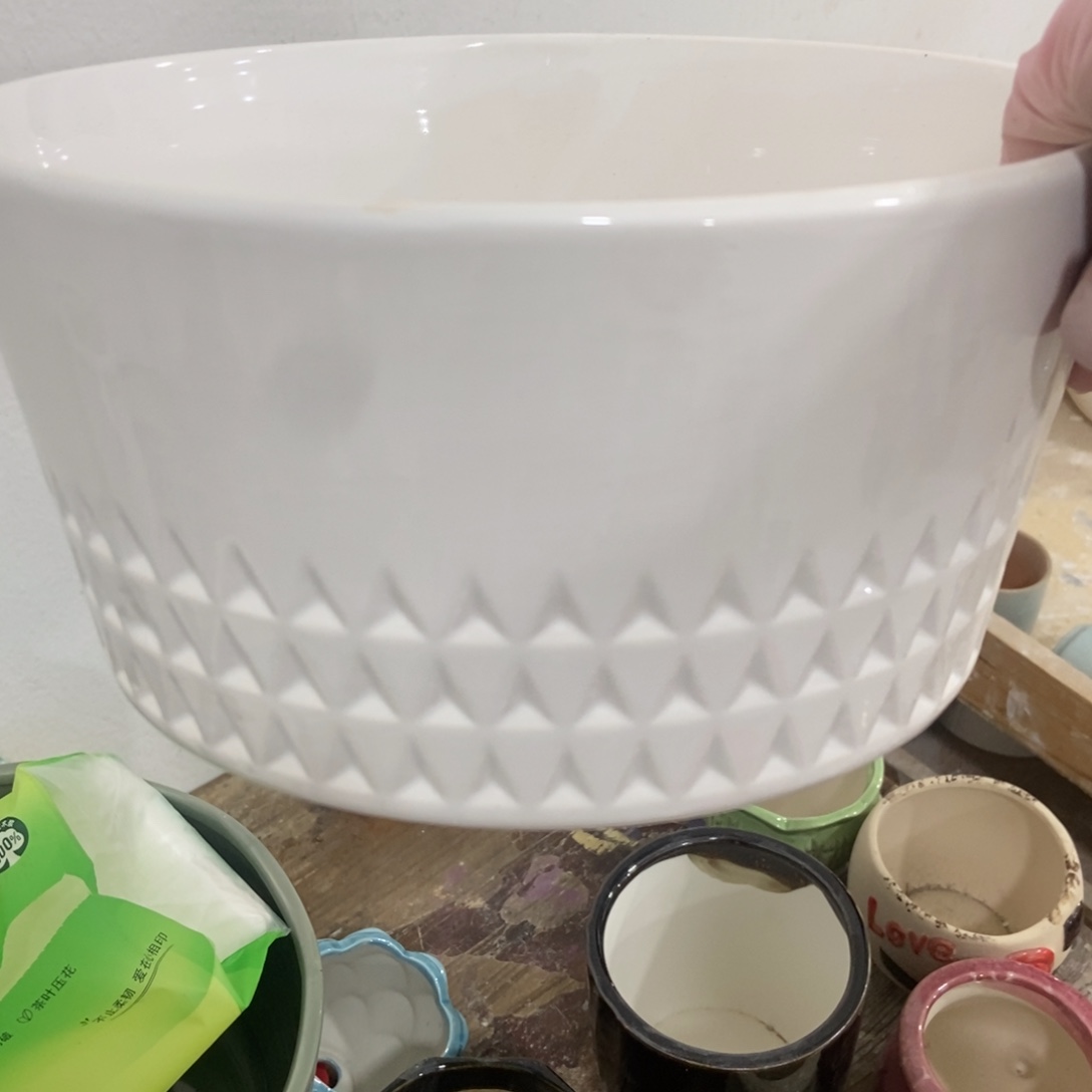 红陶高温陶瓷花盆