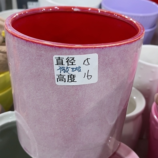 多肉绿植陶瓷花盆9.9包邮，有孔