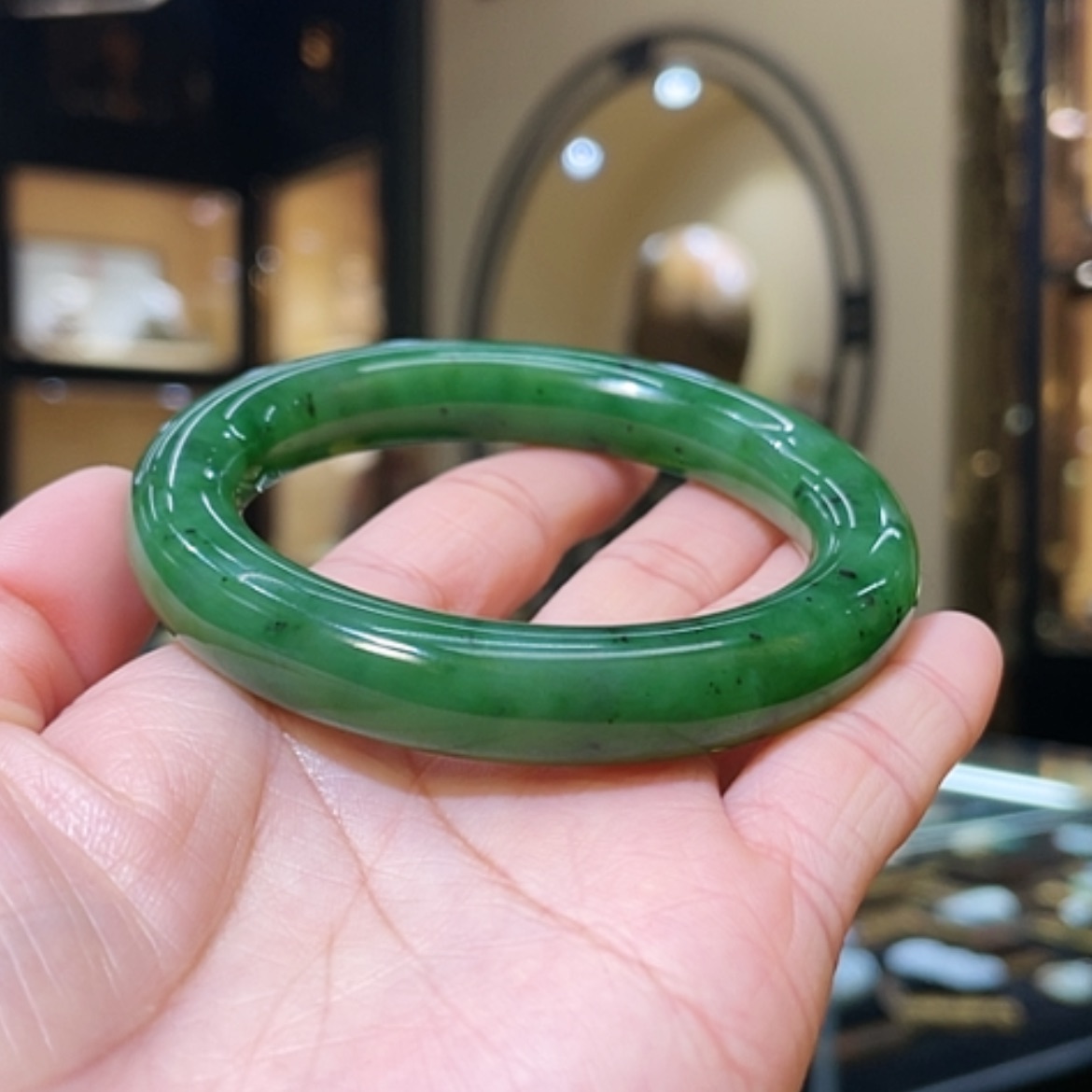 【闪购商品】和田玉手镯未镶嵌56#64.69g