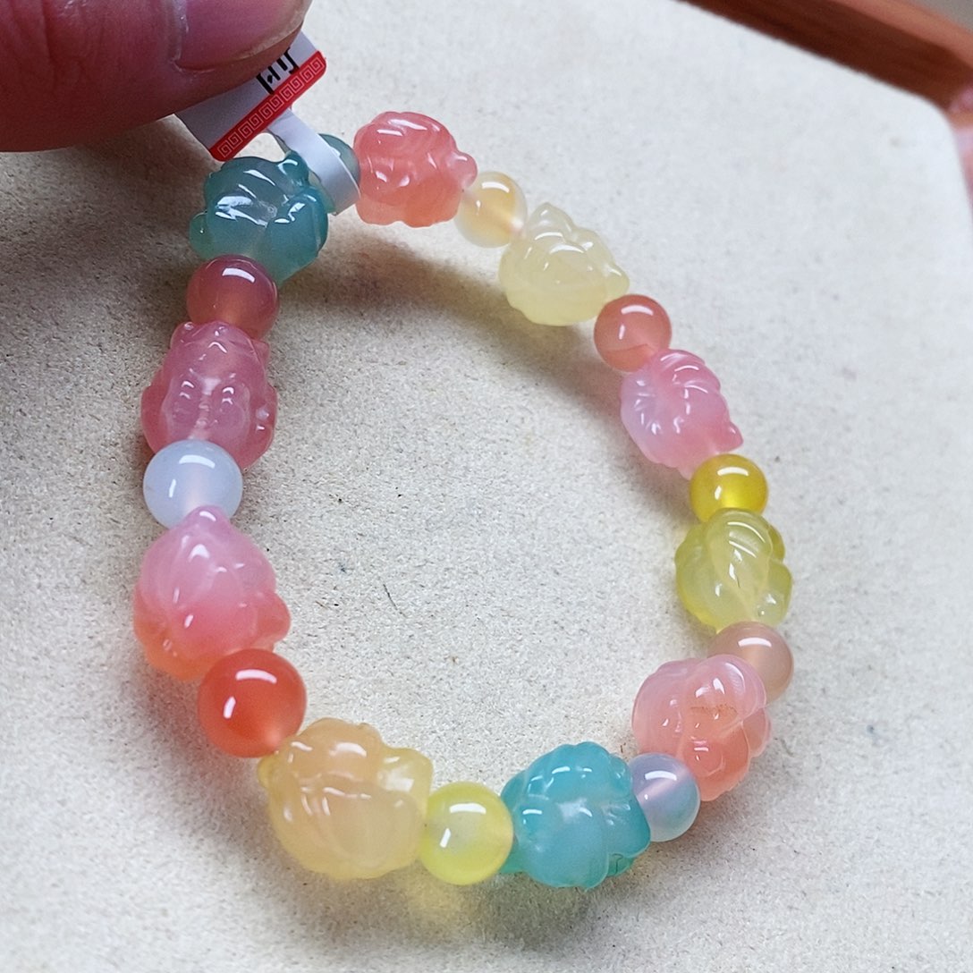 玛瑙手饰未镶嵌盐源016