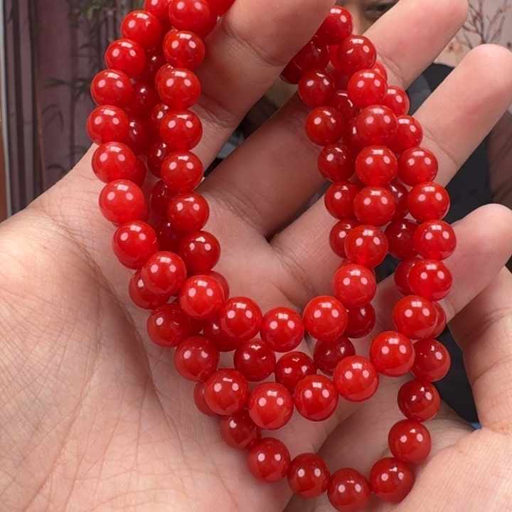 用***9玛瑙/玉髓未镶嵌手链