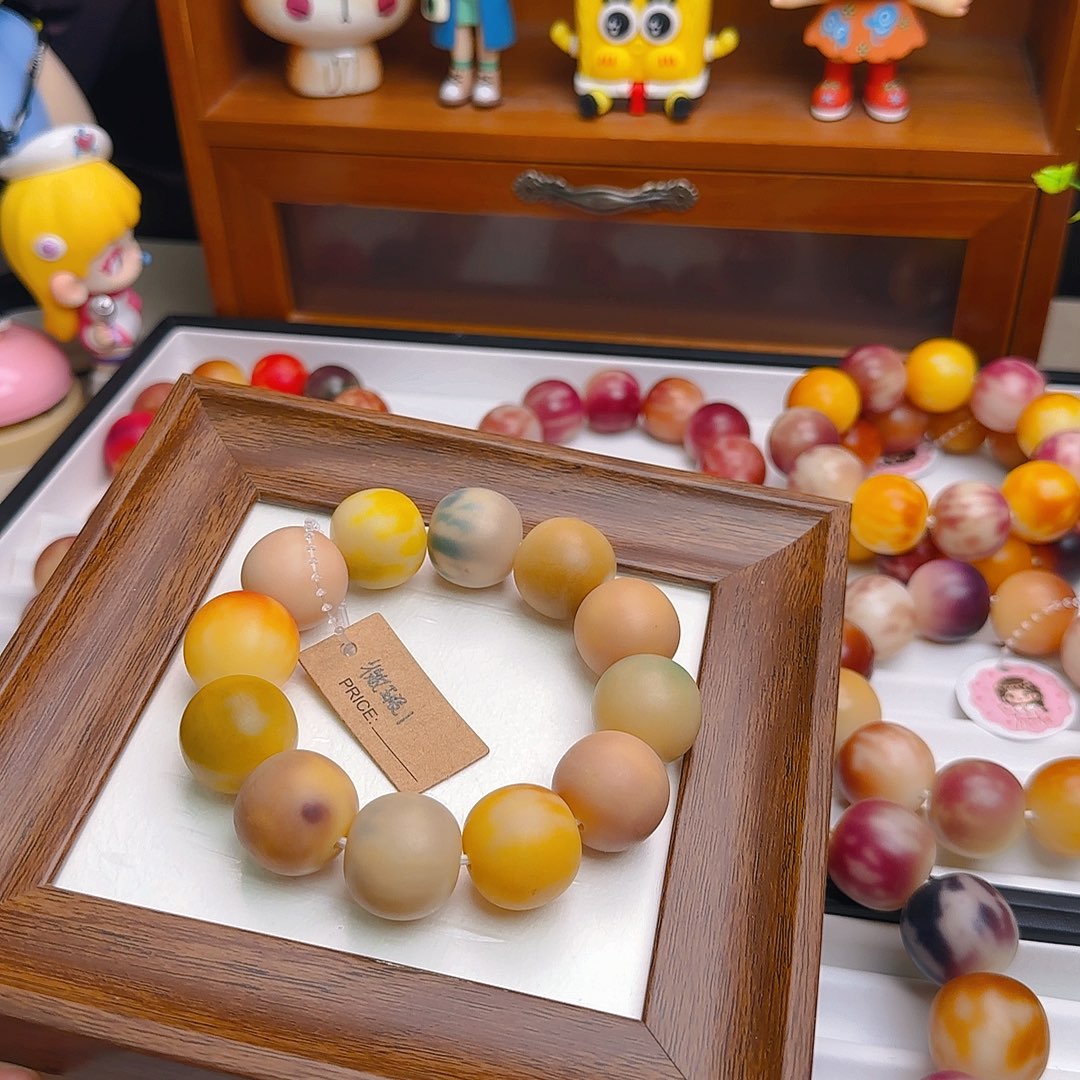 菩提根/象牙果手串卡22干磨苹果微瑕1