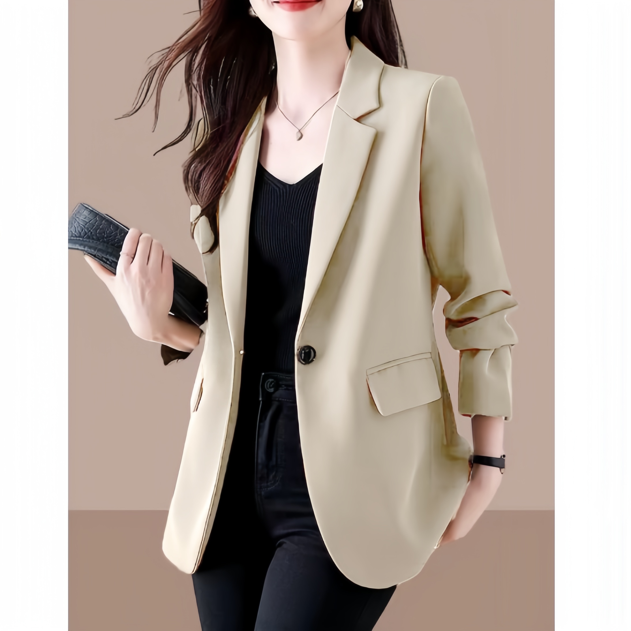 【西装】春季高档新款外套春装设计感时装女装服装3937[W]