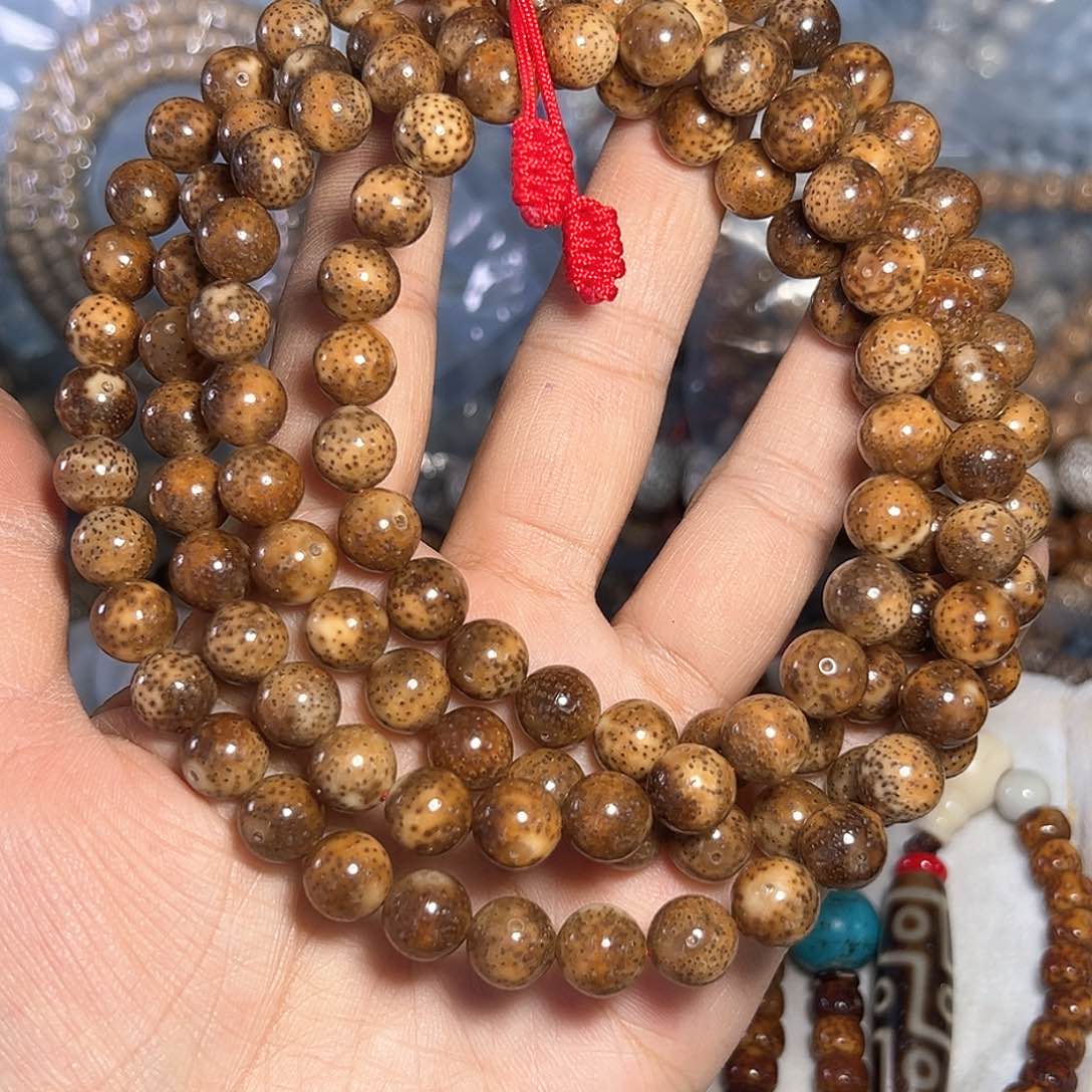 星月菩提手串笃**面星月菩提原生态