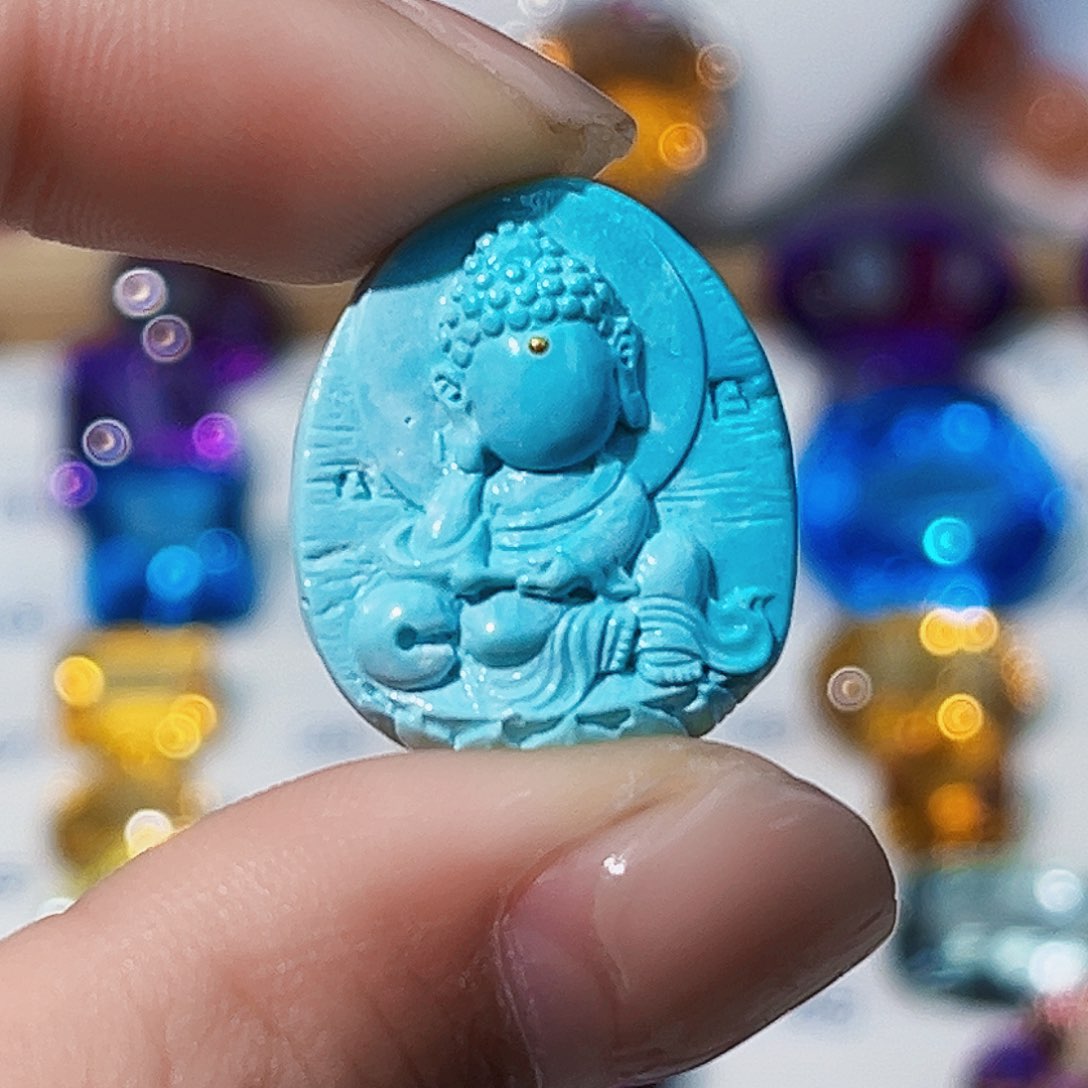 绿松石裸石定制未镶嵌天然