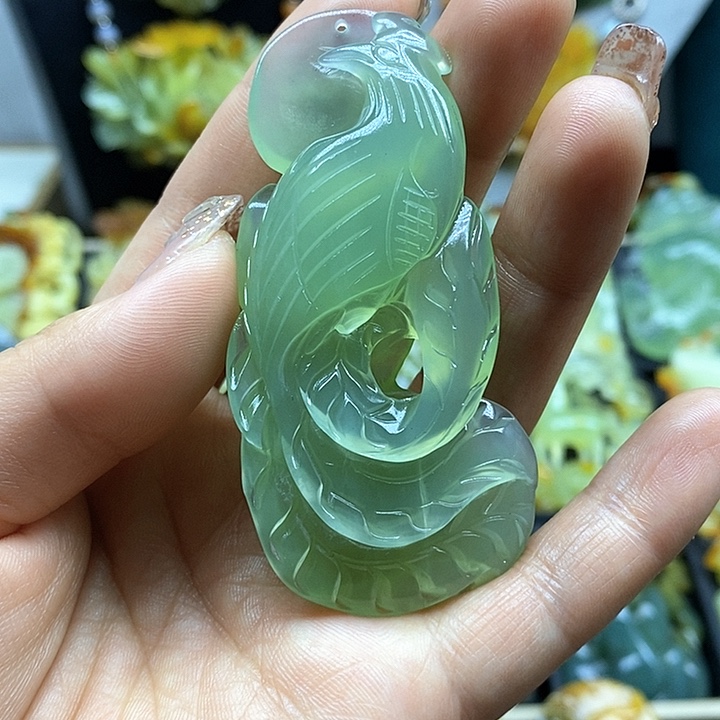 蛇纹石玉挂件未镶嵌