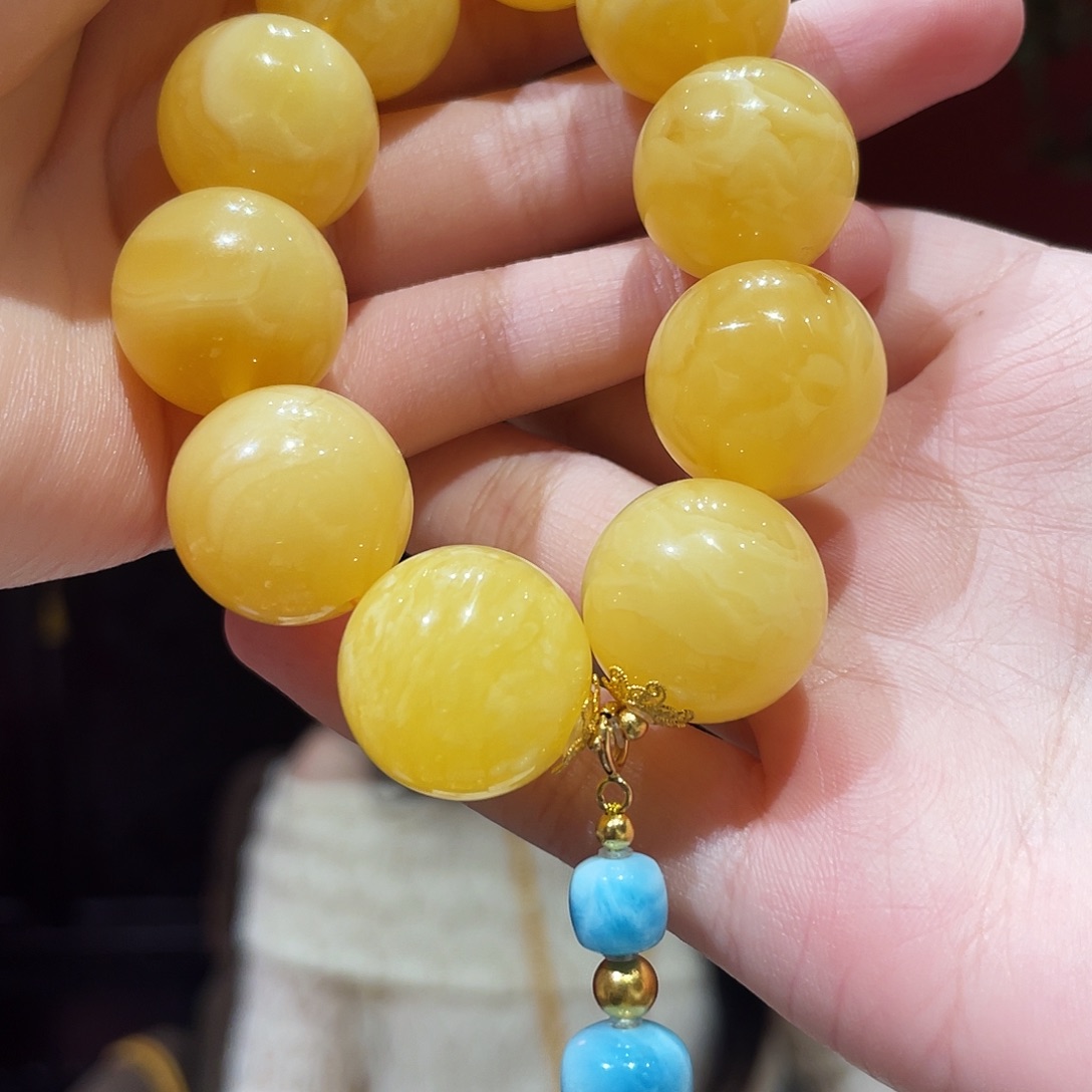 蜜蜡未镶嵌手串蜜蜡